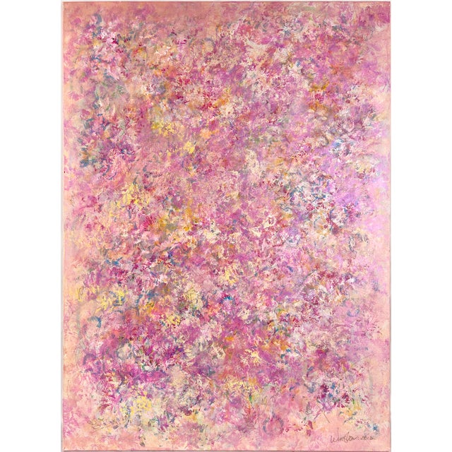Abstract Love in Spring at Big Sur California Original Acrylic on Canvas by J W Winslow For Sale - Image 3 of 7
