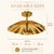 Not Yet Made - Made To Order Brass Scallop Ceiling Light, Hollywood Regency Semi Flush Mount, Handmade Clam Shell Ceiling Lamp, Art Deco Gold Brass Fixture 28 Inch For Sale - Image 5 of 13