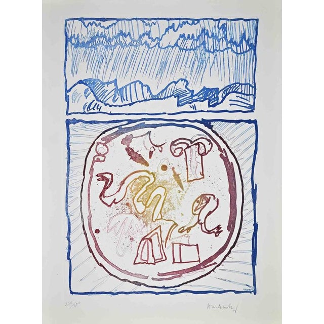 Modern Pierre Alechinsky, Composition, Etching, 1969 For Sale - Image 3 of 3