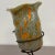 c. 1980s. Murano glass shade with iron base that keeps it upright. This one has not been rewired yet so it still has the...