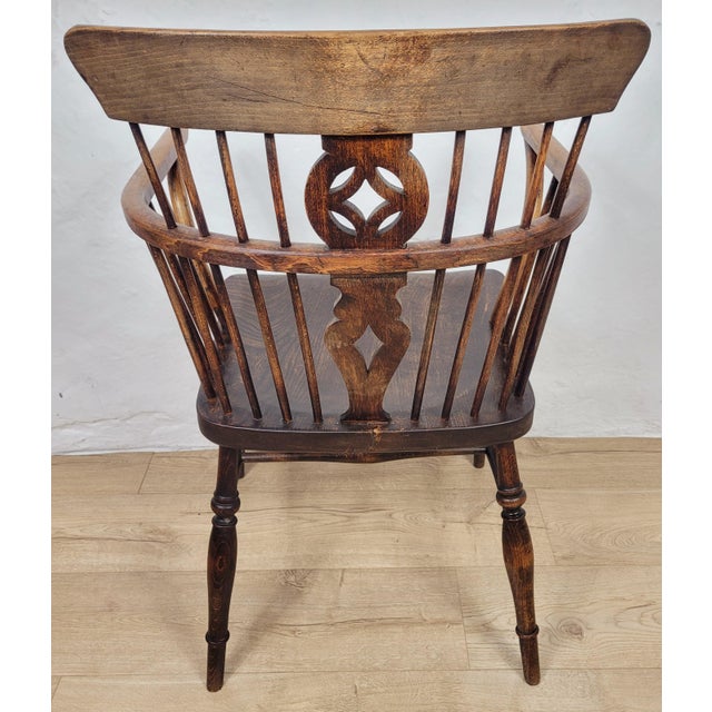 Georgian High Back Windsor Armchair, Thames Valley, 1850s For Sale - Image 15 of 17