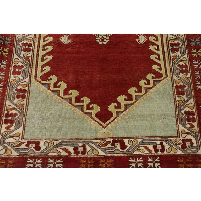 Vintage Turkish Oushak Rug - 03'08 X 05'10 For Sale - Image 4 of 9
