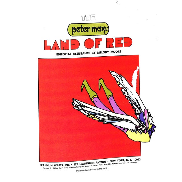 "The Peter Max Land of Red" 1970 Moore, Melody For Sale - Image 9 of 12