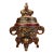 Mid 20th Century Cloisonné Enamel and Gilt Bronze Elephant Censer, 10.6" H For Sale