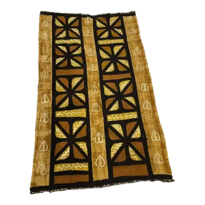 African Bogolan Mud Cloth Textile 61" H by 38" W