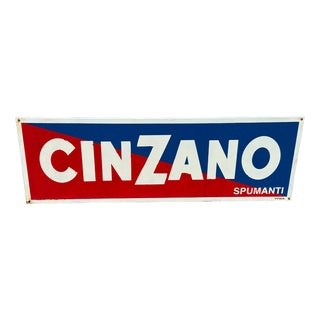 Vintage Cinzano Sign, 1960s For Sale