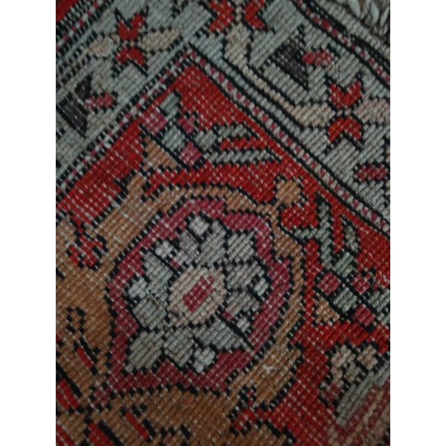 Navy Blue Vintage Karabagh Palace Rug For Sale - Image 8 of 10
