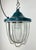 Blue Industrial Blue Bunker Cage Light from Polam Gdansk, 1970s For Sale - Image 8 of 16