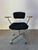 Very cool designer task chair from Labofa, 1960s vintage swivel chair with original black fabric seat and original black...
