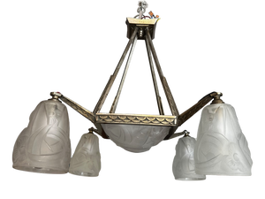 Art Deco Chandelier, 1930s
