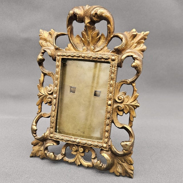 Rococo Louis XV Style Bronze Frame, 19th Century For Sale - Image 6 of 6