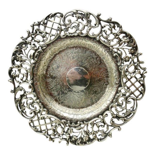 Sterling Silver Tray Mid-19th Century For Sale