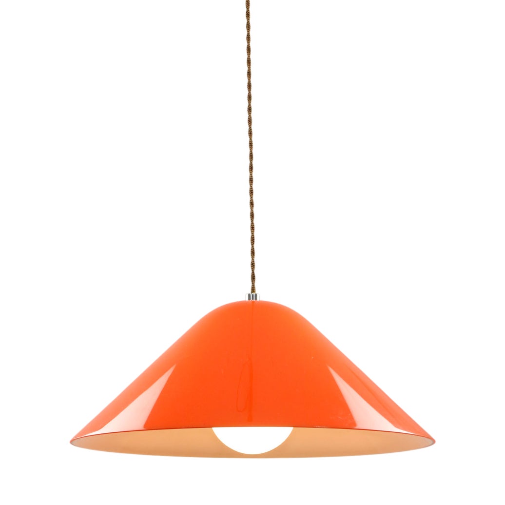 MidCentury Modern Orange Pendant Lamp from Guzzini, 1960s Chairish — free download