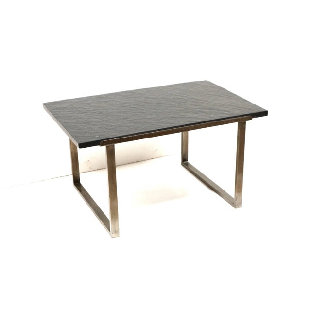 Vintage Heavy Slate Coffee Table, 1970s For Sale - Image 6 of 6