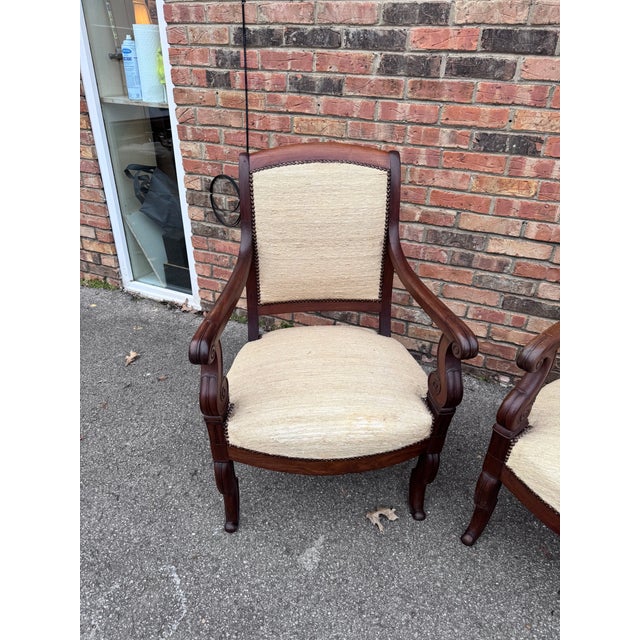 English 19th Century Regency Arm Chairs - Ready for Your Fabric For Sale - Image 3 of 13