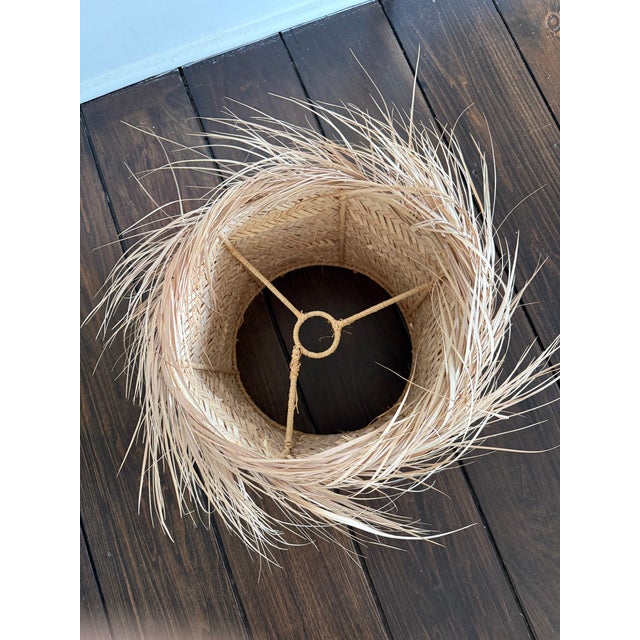 Modern Fun Bohemian Rustic Handmade Moroccan Drum Lampshade 12" For Sale - Image 3 of 4