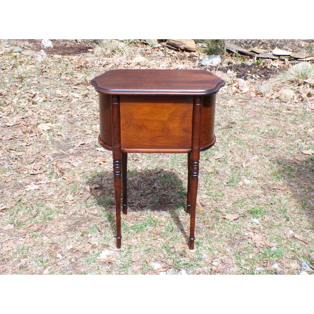 Vintage Mahogany French Style Tobacco Humidor Cabinet Smoke Stand Bedside Table For Sale - Image 12 of 12