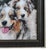 2020s Australian Shepherds Dog Portrait Painting Including the Antique Black & Silver Wood Frame For Sale - Image 5 of 6