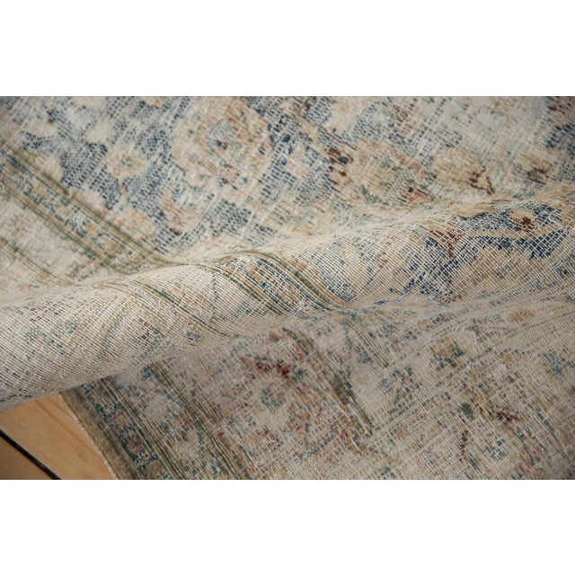 Persian Vintage Distressed Meshed Carpet - 6'5" X 10'4" For Sale - Image 3 of 13