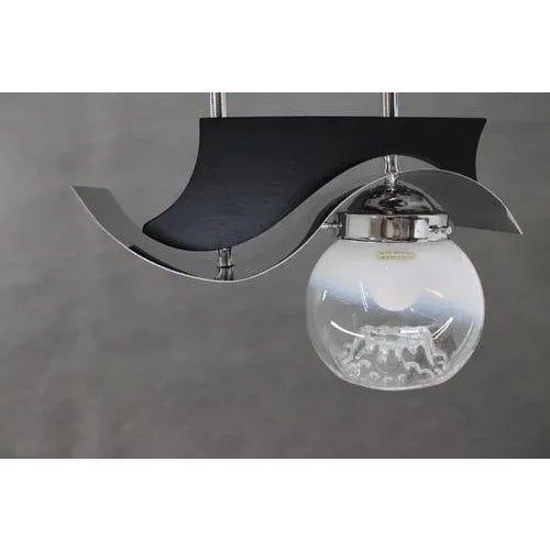 Vintage Italian Chrome Plated Chandelier, 1970s For Sale - Image 6 of 13