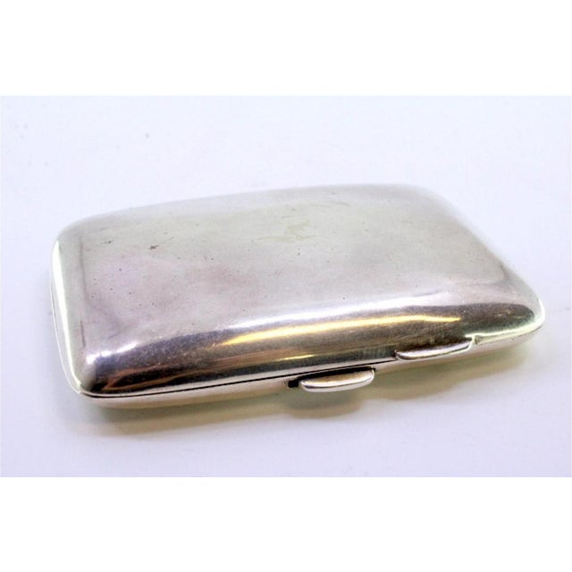 Curved Silver Cigarette Case For Sale - Image 6 of 8