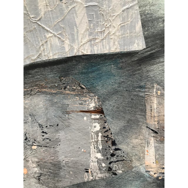 Late 20th Century "Silver Paradigm 2" Patricia Zippin 1980s Acrylic Abstract Painting For Sale - Image 5 of 8