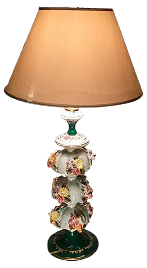 Porcelain Table Lamp, 1980s