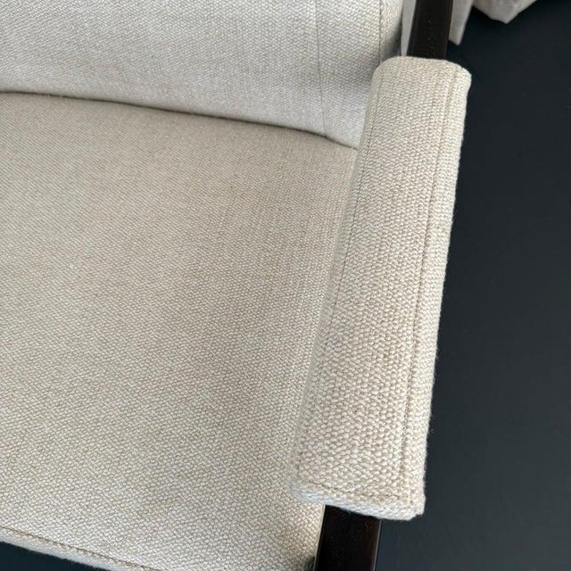 1960s Pair of High-Back Armchairs by Edward Wormley for Dunbar For Sale - Image 9 of 11