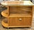 Beige Mid Century Art Deco Inspired Rolling Bar Cart With Drop Front and Glass Bar Storage on the Reverse. For Sale - Image 8 of 9