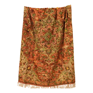 Rustic Reverie Decorative Throw – Slub Cotton, Intricate Embroidery | Diwali Decor Must-Have