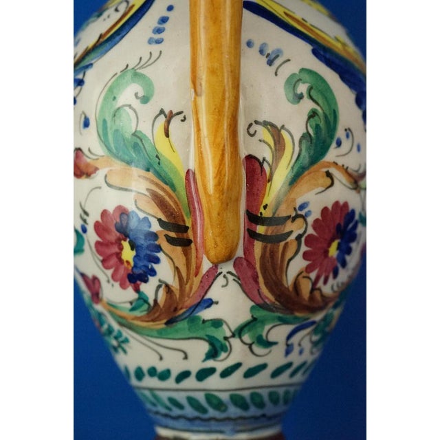 Ceramic Jug from Colonnata Factory Sesto Fiorentino, Italy, Late 1800s For Sale - Image 12 of 18