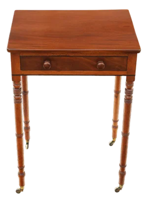 Small 19th Century Mahogany Writing Side Table Desk