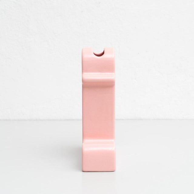 Early 21st Century Pink Ceramic Shiva Flower Vase by Ettore Sottsass for BD Barcelona, 2015 For Sale - Image 5 of 18