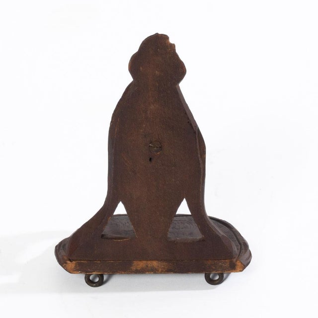 Early 20th Century Antique Black Forest Carved Roe Deer Head Shelf For Sale - Image 5 of 6