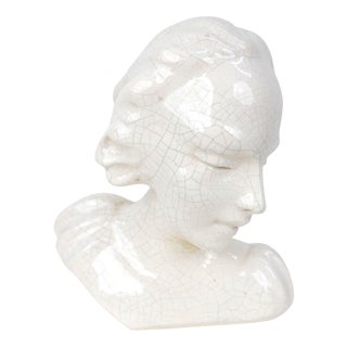 Art Deco Style Ceramic Female Torso, 1920s-1940s For Sale
