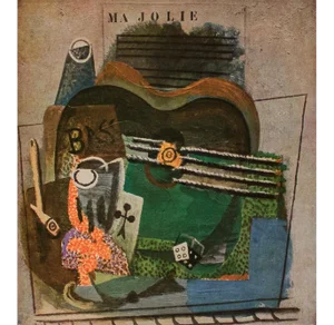 1940s After Pablo Picasso "Ma Jolie", First Edition Period Vintage Swiss Print in Full Color