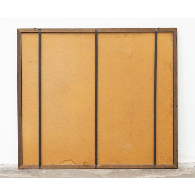 Large Bourbon Street Pub Mirror in Wooden Frame, 1980s For Sale - Image 4 of 6