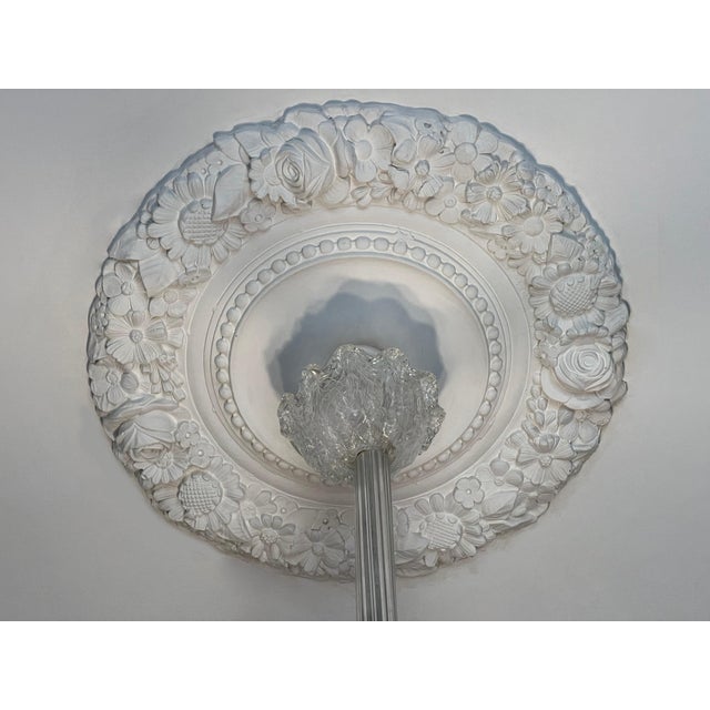 Chandelier attributed to Barovier & Toso, Murano, 1940s For Sale - Image 9 of 18