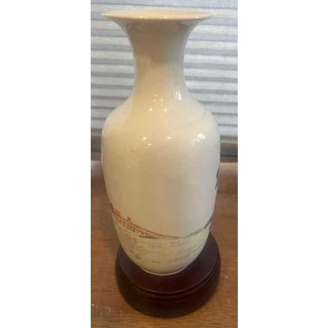 Vintage Famille Rose Chinese Porcelain Vase For Sale In Memphis - Image 6 of 10