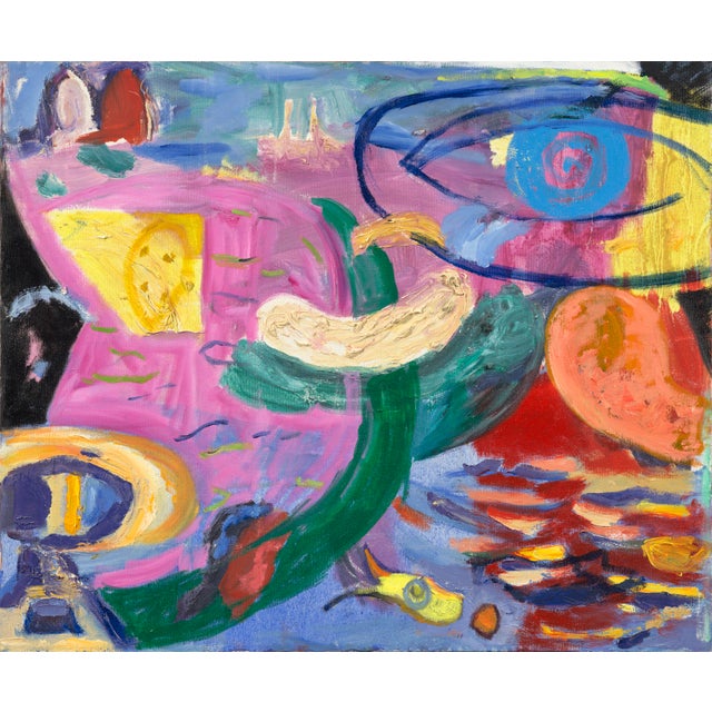Regina Gately Banana Float Contemporary Abstract Painting Chairish