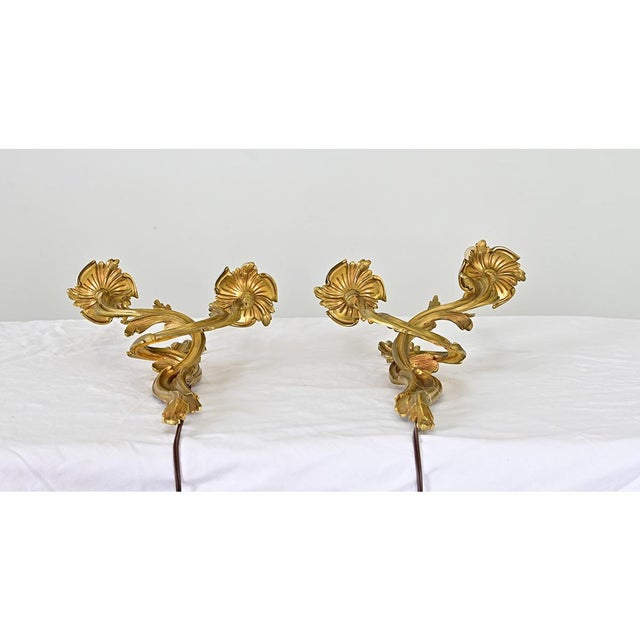 18th Century French Pair of Period Louis XV Wall Sconces For Sale In Baton Rouge - Image 6 of 12