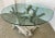 Mid-Century Modern Driftwood Center Table Round Glass Top For Sale - Image 4 of 13
