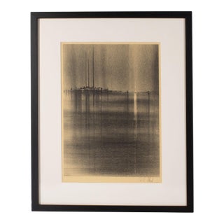 “The Mooring” Lithograph Signed by Richard Florsheim For Sale