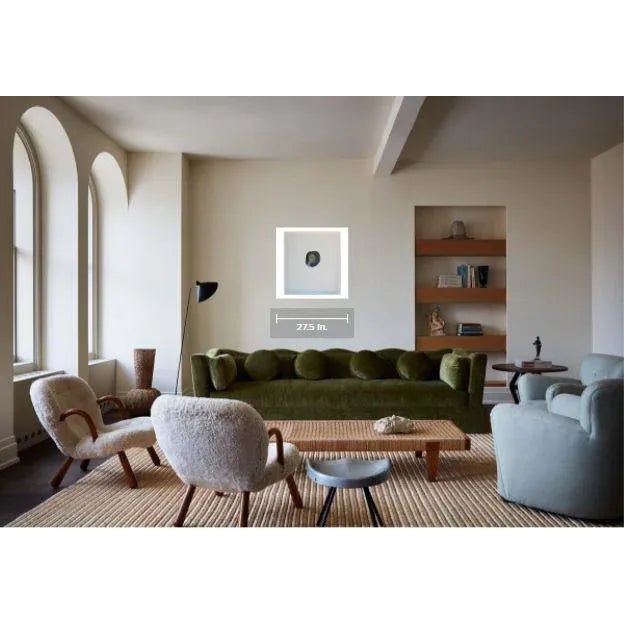 Matthew Reeves White Canvas Wrapped Portrait With Bright Blue Bow Tie 2020 For Sale In Houston - Image 6 of 9