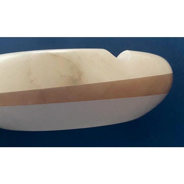 Beige Italian Stone Ashtray & Catchall For Sale - Image 8 of 9