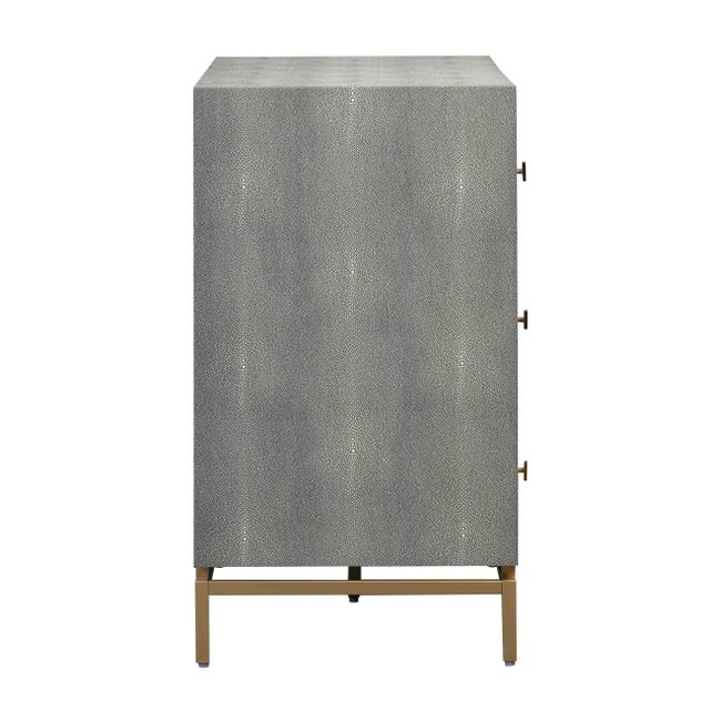 Pesce Shagreen 6 Drawer Dresser For Sale In Los Angeles - Image 6 of 12