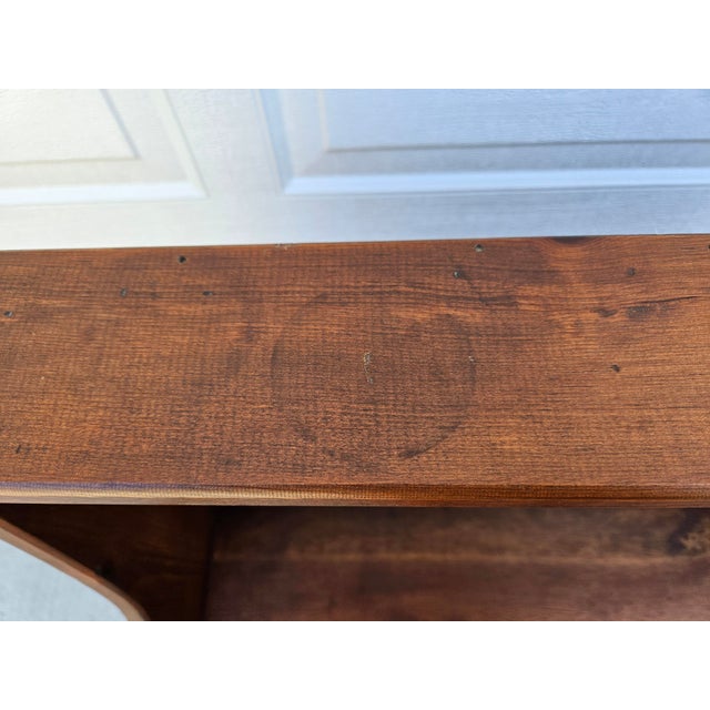 Pine Bookcase Bucket Bench For Sale - Image 4 of 10
