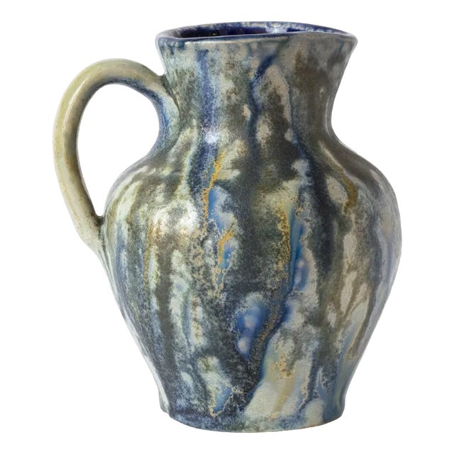 Belgian Drip Glaze Jug by Roger Guerin, 1930s For Sale