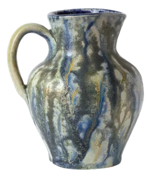 Belgian Drip Glaze Jug by Roger Guerin, 1930s