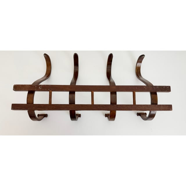 Vintage Thonet Style Bentwood Wall Hooks For Sale - Image 10 of 11